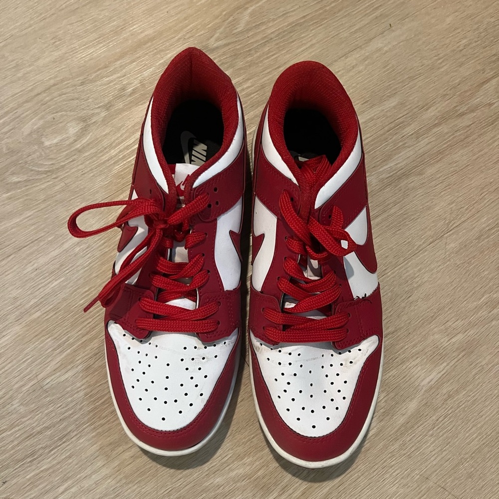 Nike Red and White Sneakers